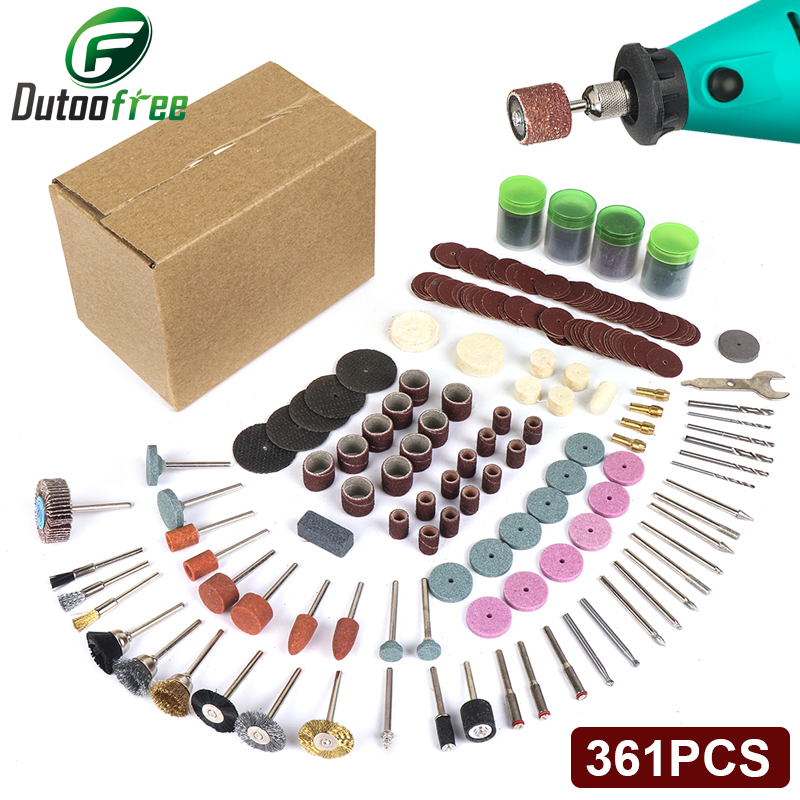 Cordless Rotary Tool Kit Accessories - 361 قطعة/الوحدة أدوات كهربائية دريمل أداة