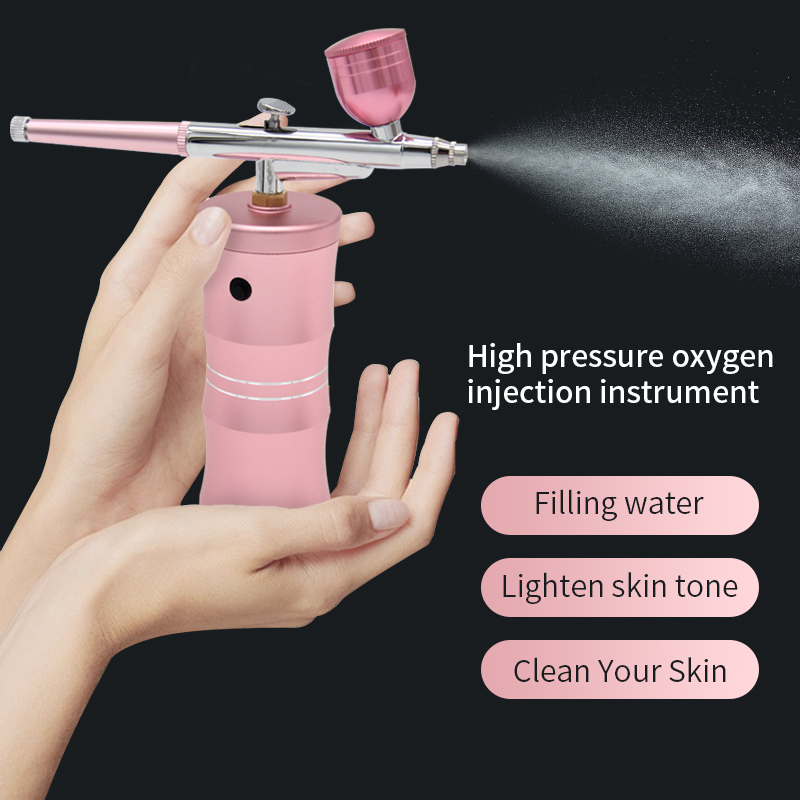 طقم ضاغط هواء نانو أكسجين صغير - مراجعة Airbrush Kit With Mini Compressor وسعره