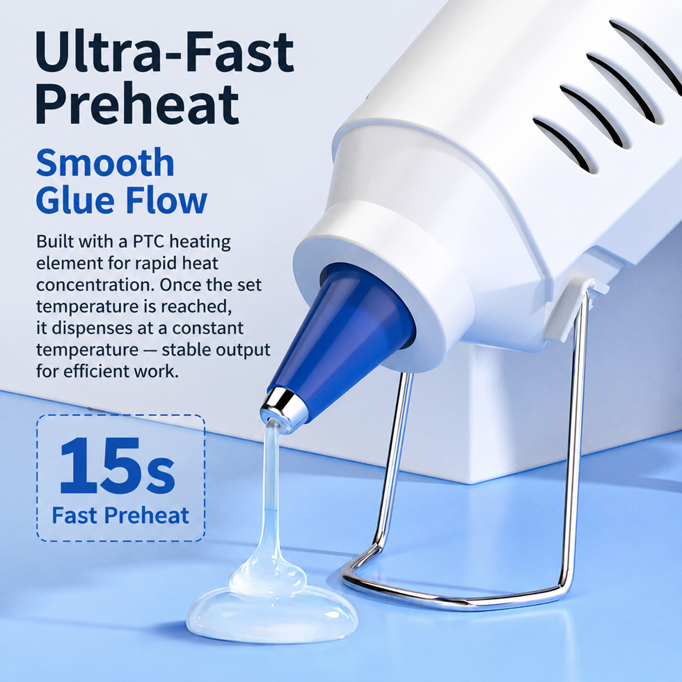 مسدس غراء ساخن بفوهة ألومنيوم  - مراجعة Hot Melt Glue Gun Cordless وسعره