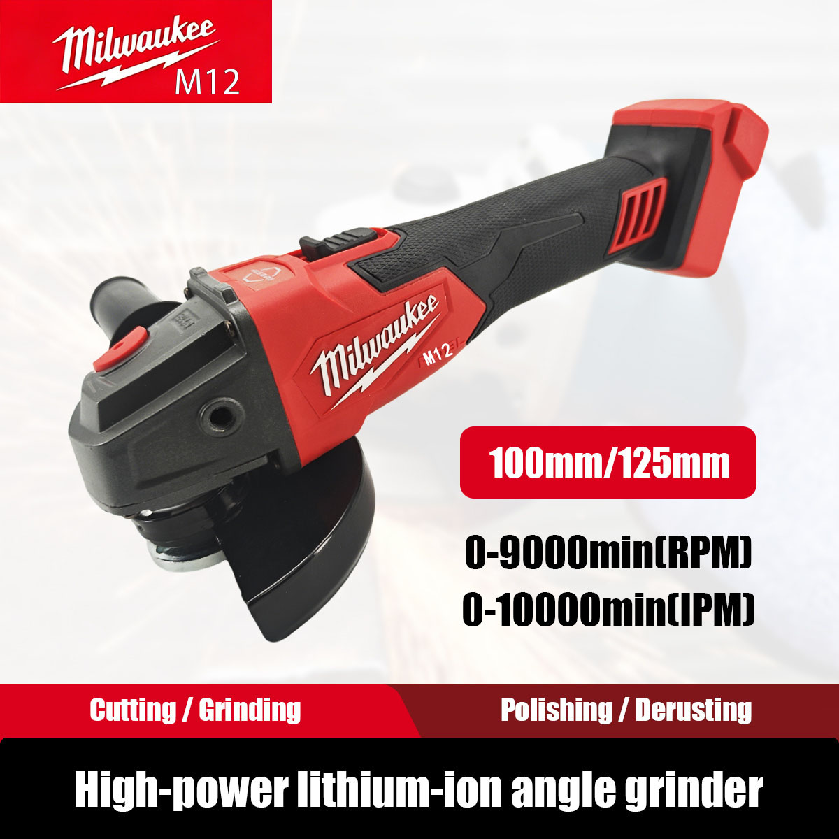 مطحنة زاوية ميلووكي M12 M18 بد - مراجعة Brushless Angle Grinder Battery Powered وسعره