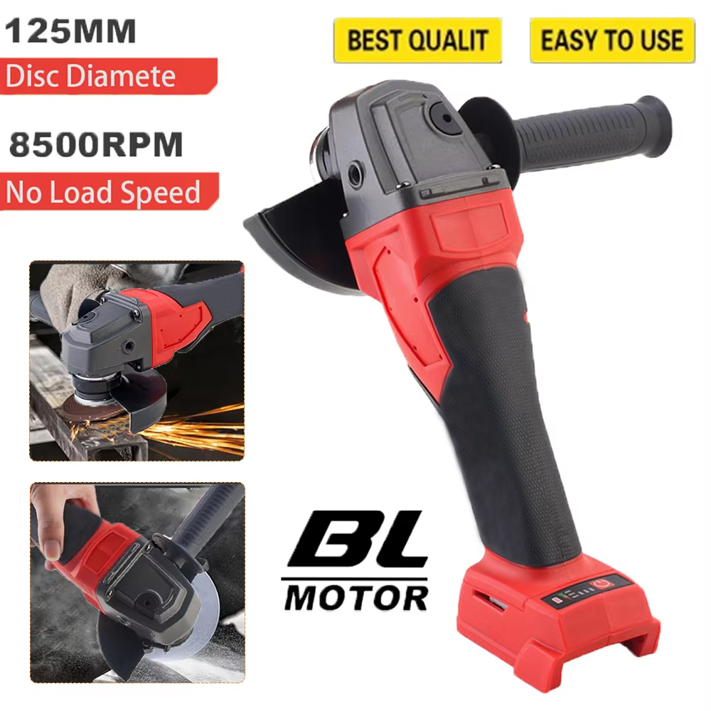 جلاخة زاوية كهربائية 125 مم بث - مراجعة Brushless Angle Grinder Battery Powered وسعره