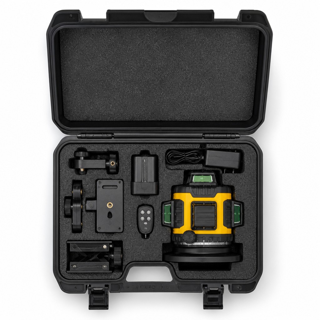جهاز ليزر أخضر رباعي الأبعاد ب - مراجعة Laser Level 16 Lines 4D Green وسعره