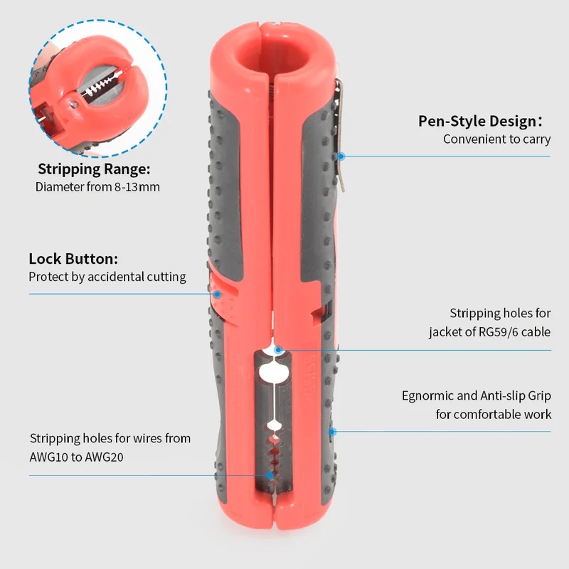 أداة متعددة الاستخدامات لتقشير - مراجعة Automatic Wire Stripper Cutter وسعره